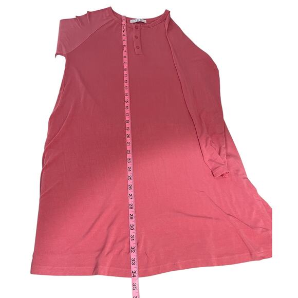 Lake Modal Spandex Long Sleeve Nightgown Pink Women's Size Small Cozy Lounge - Picture 12 of 12